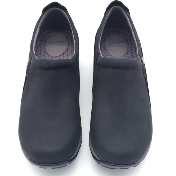 Dansko Patti Milled Nubuck Women's Black Slip On Shoe Vibram Sole Size 41 - Picture 4 of 12